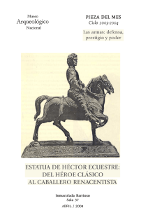 Abril Estatua de Héctor ecuestre