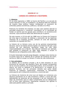SESIÓN Nº 12 CAMARA DE COMERCIO E INCOTERMS 1. Historia