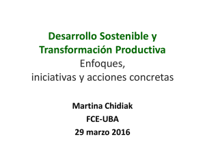 Desarrollo Sostenible y Transformación Productiva – Martina