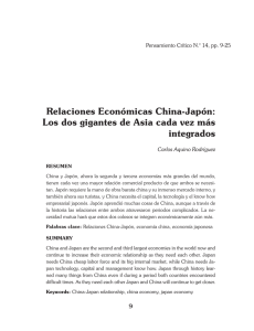 Relaciones Económicas China-Japón