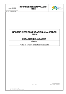 informe intercomparacion analizador pm 10 - Gobierno