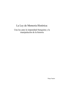 La Ley de Memoria Histórica