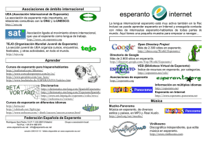 Esperanto e Internet - Federación Española de Esperanto
