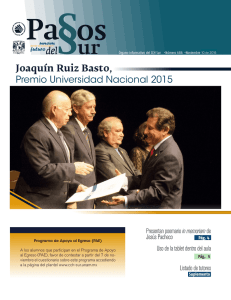 Premio Universidad Nacional 2015 - CCH Sur