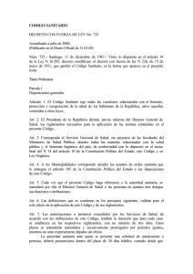 Cordigo Sanitario, Decreto con Fuerza de Ley No.725, 2000