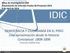 DEMOCRACIA Y CIUDADANÍA EN EL PERÚ Una aproximación