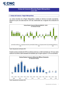 Informe Comercio Region Metropolitana Junio 2016