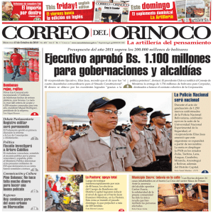 CO403¥P1 Oct10.indd - Correo del Orinoco
