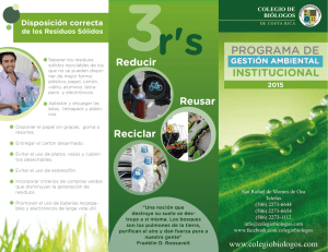 Brochure Programa de gestión ambiental institucional