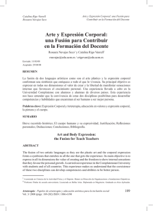 Arte y Expresión Corporal - Revistas Científicas Complutenses