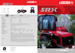 Tractor compacto Antonio Carraro SRX spa