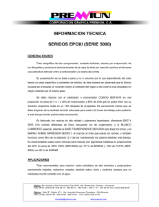 INFORMACION TECNICA SERIDOS EPOXI (SERIE 5000)