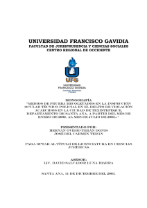 UNIVERSIDAD FRANCISCO GAVIDIA