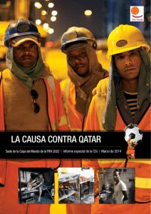 La causa contra Qatar - International Trade Union Confederation