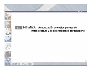 Iniciativa Armonización de Costos de modos de Transporte