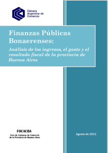 Finanzas Públicas Bonaerenses - Cámara Argentina de Comercio