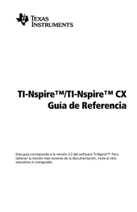 TI-Nspire™/TI-Nspire™ CX Guía de Referencia