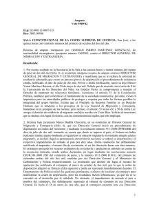 Recurso de Amparo voto N° 9500-02 Martínez contra