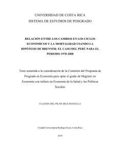 UNIVERSIDAD DE COSTA RICA SISTEMA DE ESTUDIOS DE