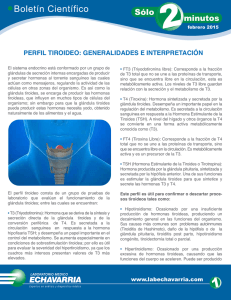 perfil tiroideo: generalidades e interpretación