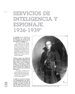 servicios de inteligencia y espionaje. 1936-1939