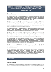 codigo de etica de la federacion argentina de asociaciones