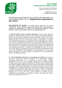 PHDH Duero - Ecologistas en Acción