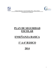 PLAN DE SEGURIDAD ESCOLAR 2014-Ed Basica