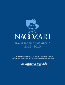 Objetivos estratégicos a lograr - Ayuntamiento Nacozari de García