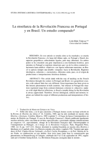 La enseñanza de la Revolución Francesa en Portugal y en Brasil