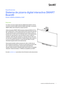 SMART Board 885ix interactive whiteboard system specifications