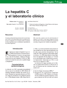 La hepatitis C y el laboratorio clínico