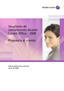 Soluciones de comunicación Alcatel- Lucent Office