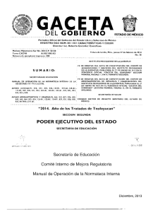 Manual de Operación de la Normateca Interna de la Secretaría de