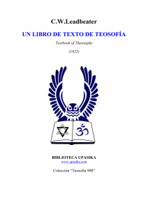 Un libro de texto de teosofía - página de la Sociedad Teosófica en