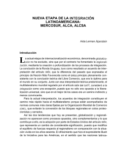 nueva etapa de la integracion latinoamericana: mercosur, alca, alcsa