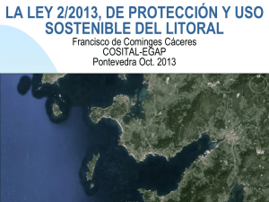 la ley 2/2013, de protección y uso sostenible del litoral