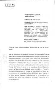 PES/151/2015 - Tribunal Electoral del Estado de México