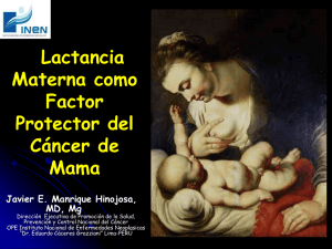 Lactancia Materna como Factor Protector del Cáncer de Mama