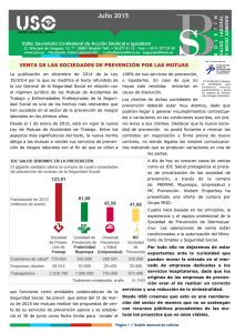 Boletín de Salud Laboral Julio 2015