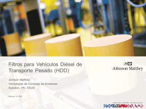 Filtros para Vehículos Diésel de Transporte Pesado (HDD)