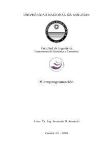 Microprogramación - Departamento de Electrónica y Automática