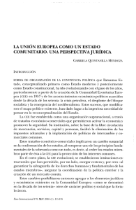 la unión europea como un estado comunitario. una perspectiva