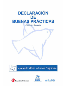 Separated Children in Europe Programme. Declaración de