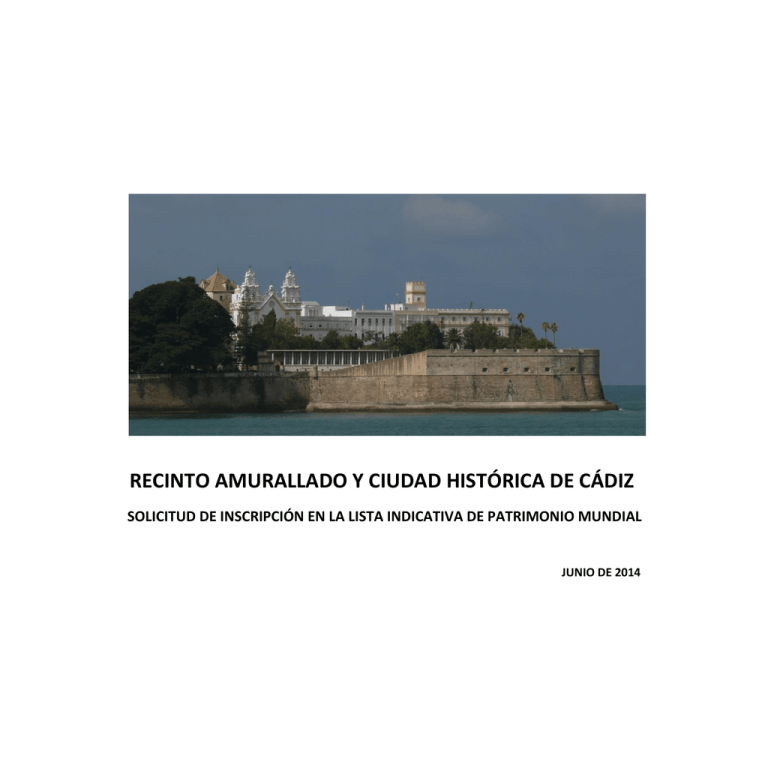 recinto amurallado y ciudad histórica de cádiz