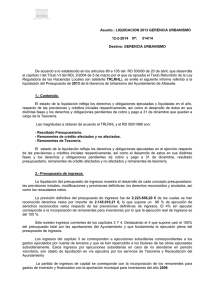 Liquidación - Ayuntamiento de Albacete
