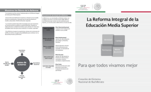 Díptico: La Reforma Integral de la Educación Media Superior