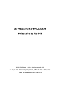 Las mujeres en la Universidad Politécnica de Madrid