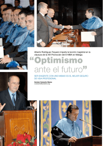Optimismo ante el futuro - Instituto Internacional San Telmo