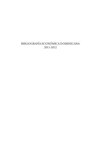 bibliografía económica dominicana 2011-2012